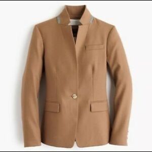 J. Crew Regent Blazer 100% Wool in Camel